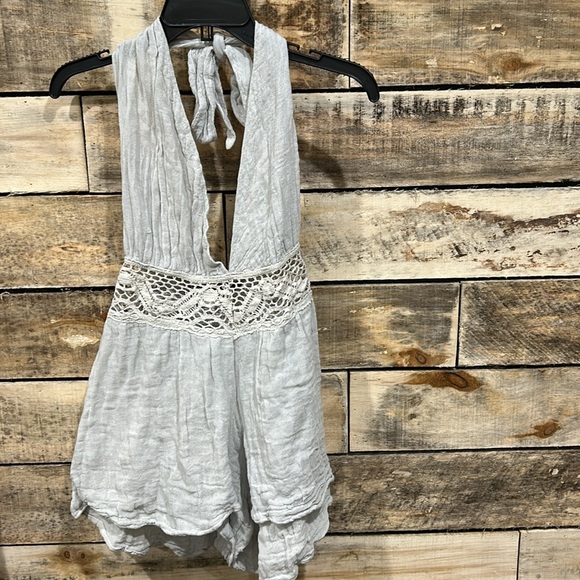 NWOT Jens Pirate Booty X Free People Scarlet Begonia Romper Z428 - Picture 2 of 5